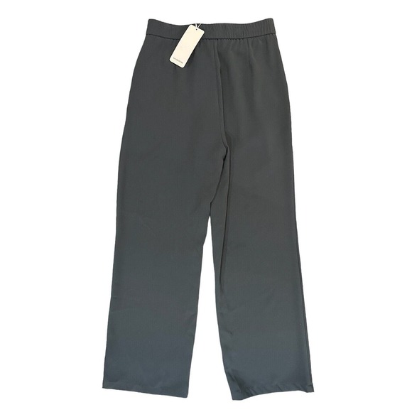 NWT AHA Selected Drooping High Waist Long Dress Pants Women’s Size Large Gray - Picture 3 of 16